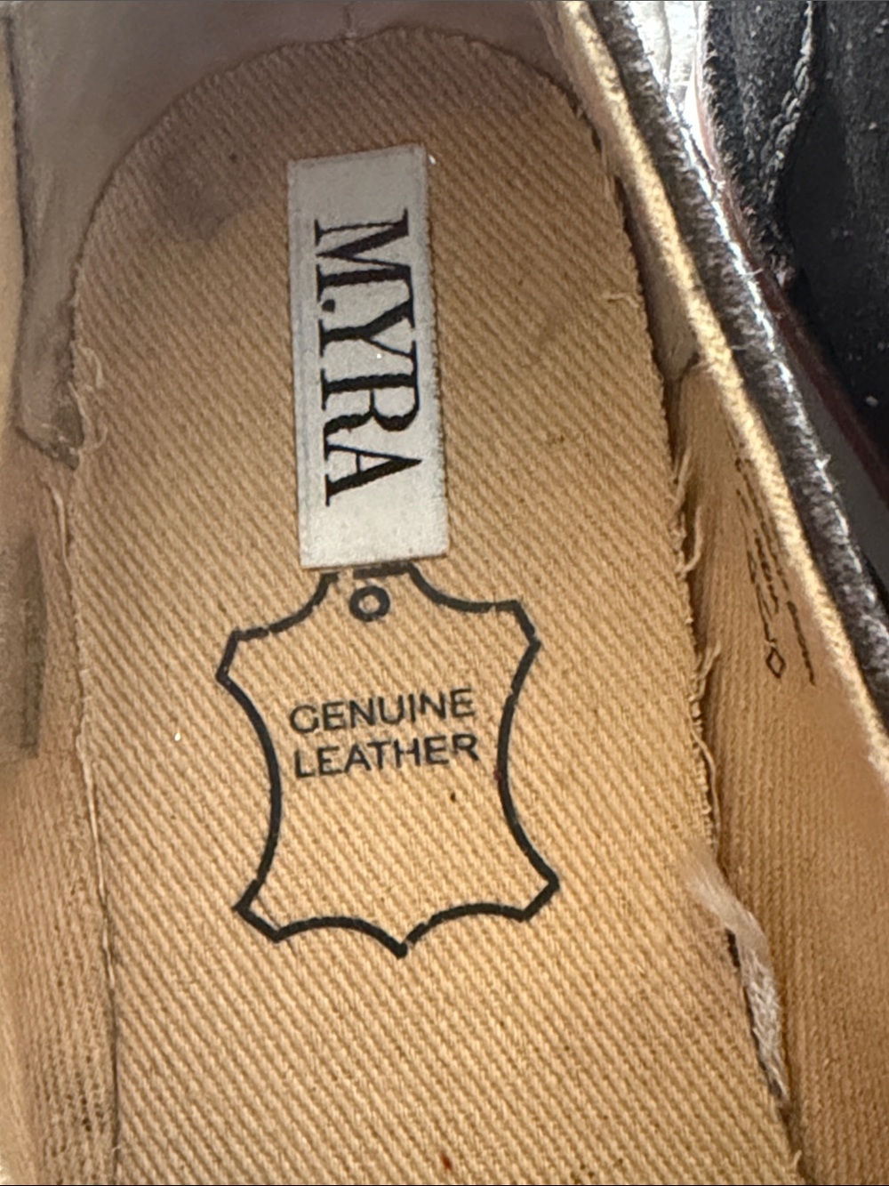 Myra Multicolor Aztec Canvas & Brown Leather Slip-On Loafers size 7 - Picture 13 of 17